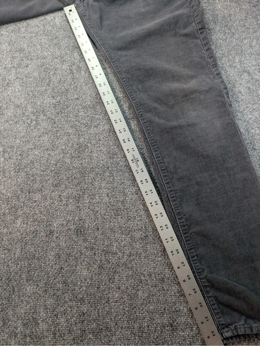 J.Crew 1040 Athletic Tapered-fit stretch corduroy pants Mens 35x34 gray